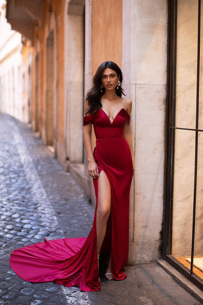 Lorenza - Wine Red - View 1 | Shop Formal Dress