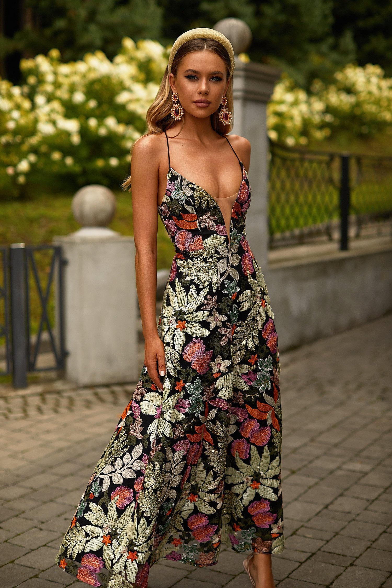 Floral Embellished Dress