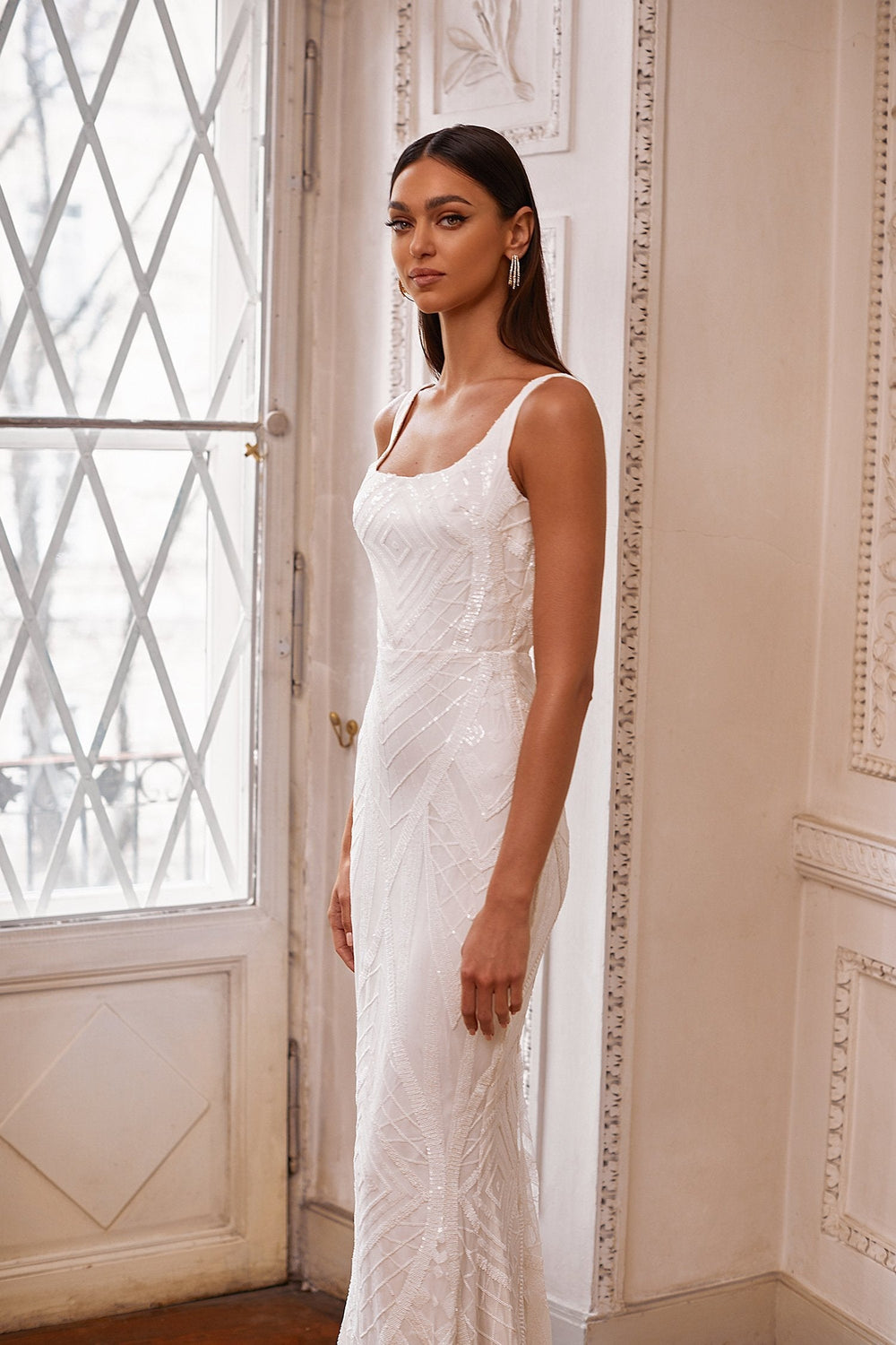 Shop Formal Dress - Larisa - White fifth image