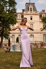 Athena Lilac Strapless Gown