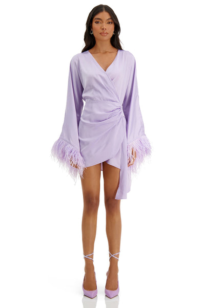 Marca Dress Alamour The Label Marca Lilac Satin Dress | Afterpay | Klarna | Zip Pay