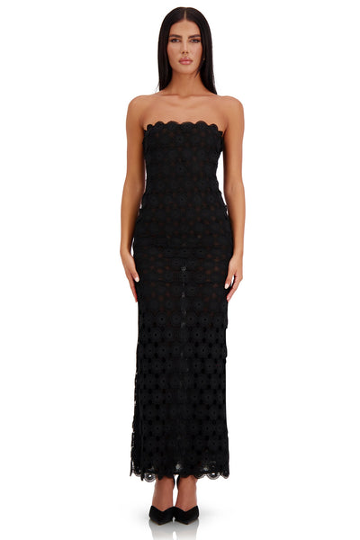 Clarisse Dress Alamour The Label Clarisse Black Lace Midi Dress | Afterpay | Klarna | Zip Pay