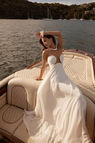 Ciana Dress Alamour The Label Ciana White Chiffon Maxi Dress | Afterpay | Klarna | Zip Pay