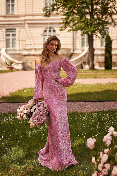 Madison - Pink Alamour Made-To-Order Madison Pink Sequin Gown | Afterpay | Klarna | Zip Pay