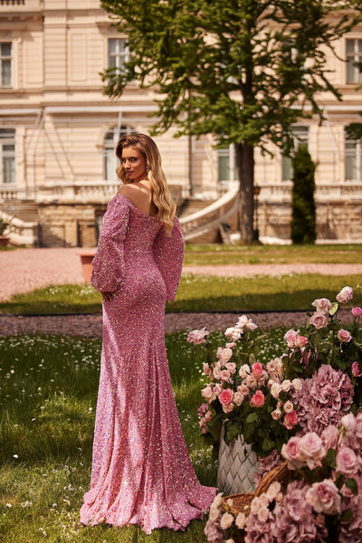 Madison - Pink Alamour Made-To-Order Madison Pink Sequin Gown | Afterpay | Klarna | Zip Pay