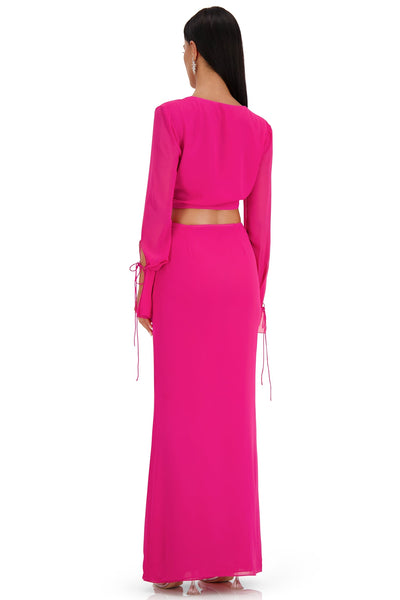 Isabella Top Alamour The Label Isabella Pink Chiffon Tie Top | Afterpay | Klarna | Zip Pay