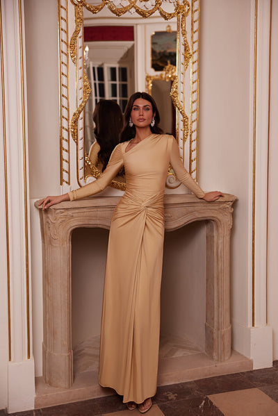 Tasha Asymmetrical Jersey Dress Alamour The Label Tasha Asymmetrical Jersey Dress