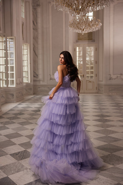 Gardenia One Shoulder Tulle Maxi Gown Alamour The Label Gardenia One Shoulder Tulle Maxi Gown
