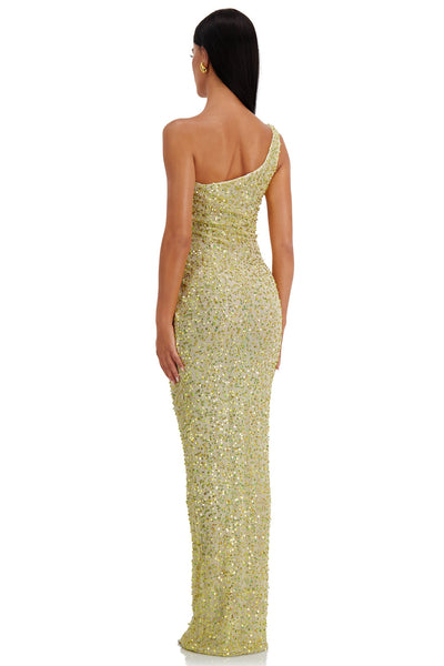 Jaquetta Dress Alamour The Label Jaquetta Gold Mesh Maxi Dress | Afterpay | Klarna | Zip Pay