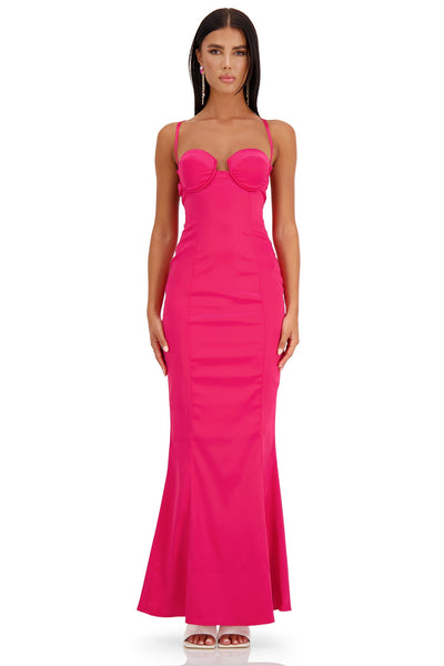 Adrienne Dress Alamour The Label Adrienne Pink Maxi Dress | Afterpay | Klarna | Zip Pay