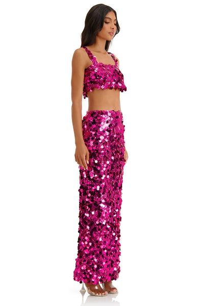 Benedeta Set Alamour The Label Benedeta Hot Pink Sequin Set | Afterpay | Zip | Sezzle | LayBuy