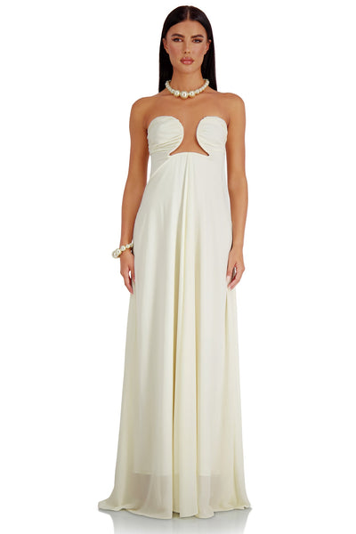 Ciana Dress Alamour The Label Ciana White Chiffon Maxi Dress | Afterpay | Klarna | Zip Pay