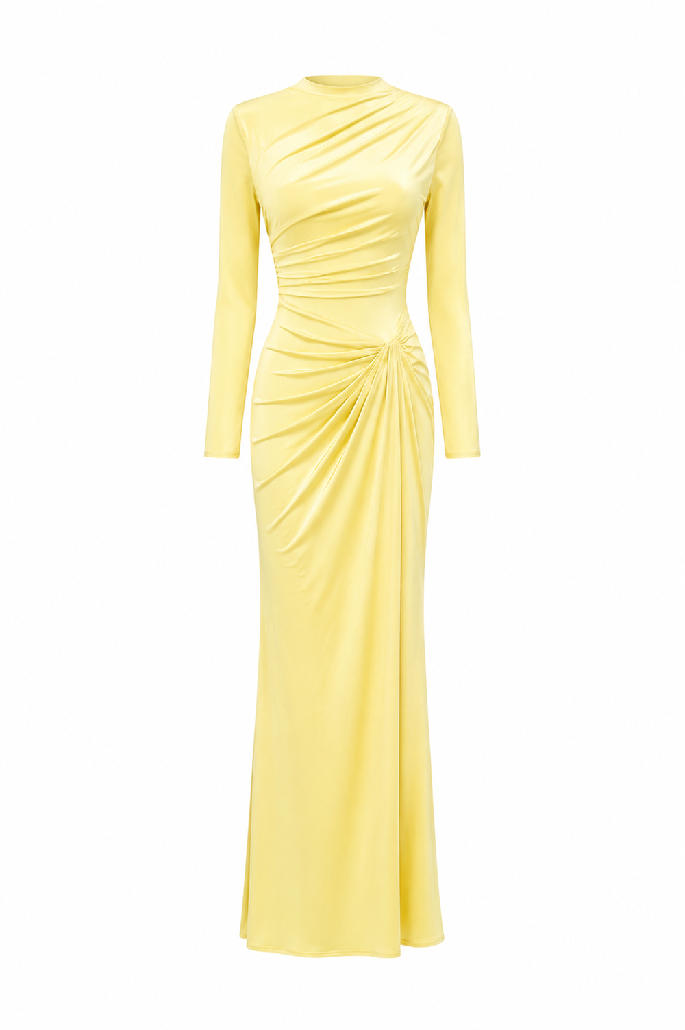 Farah Modest Butter Yellow Gown