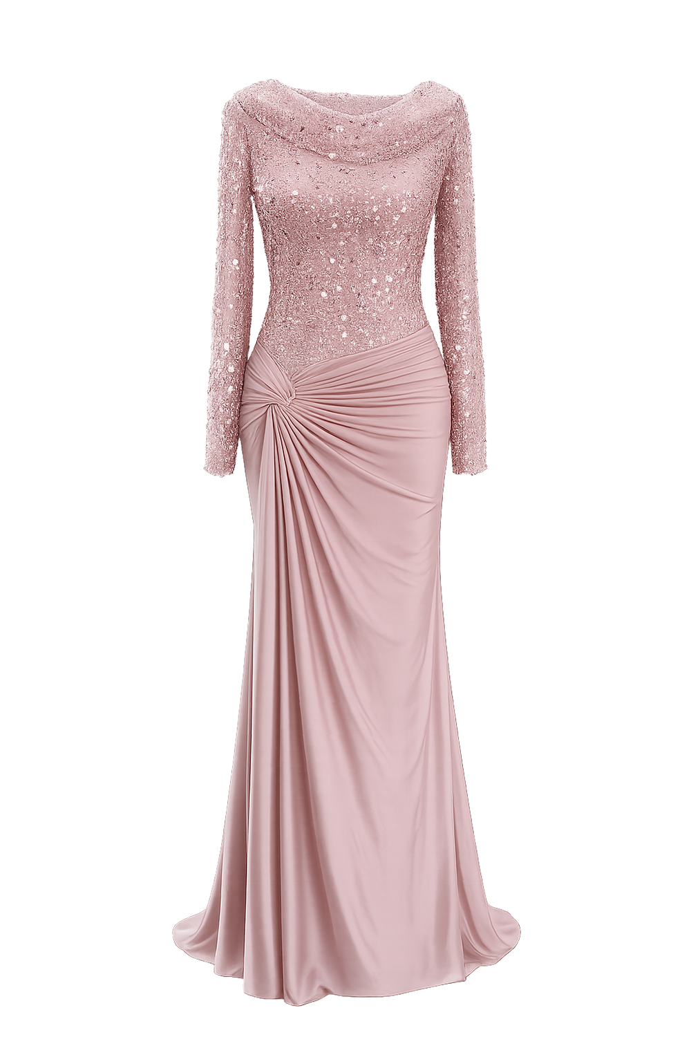 Rihane Modest Mauve Gown