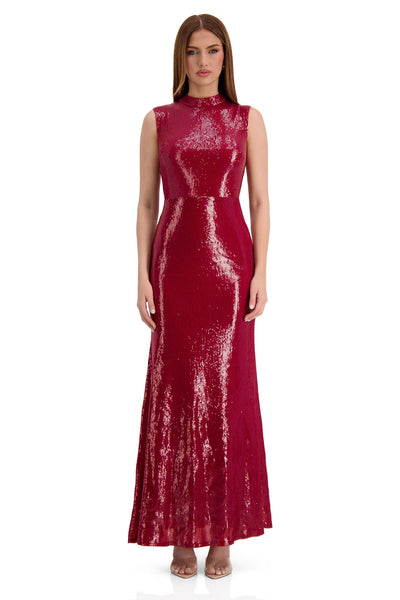 Payton - Burgundy Alamour Made-To-Order Payton Burgundy Gown | Afterpay | Klarna | Zip Pay