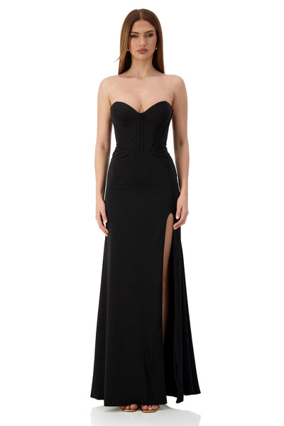 Tara - Black Alamour Made-To-Order Tara Black Gown | Afterpay | Klarna | Zip Pay