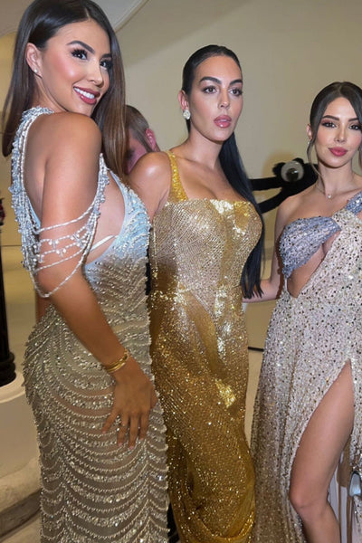 Armina Beaded Gown Alamour The Label Armina Off Shoulder Beaded Gown | Afterpay | Klarna | Zip Pay