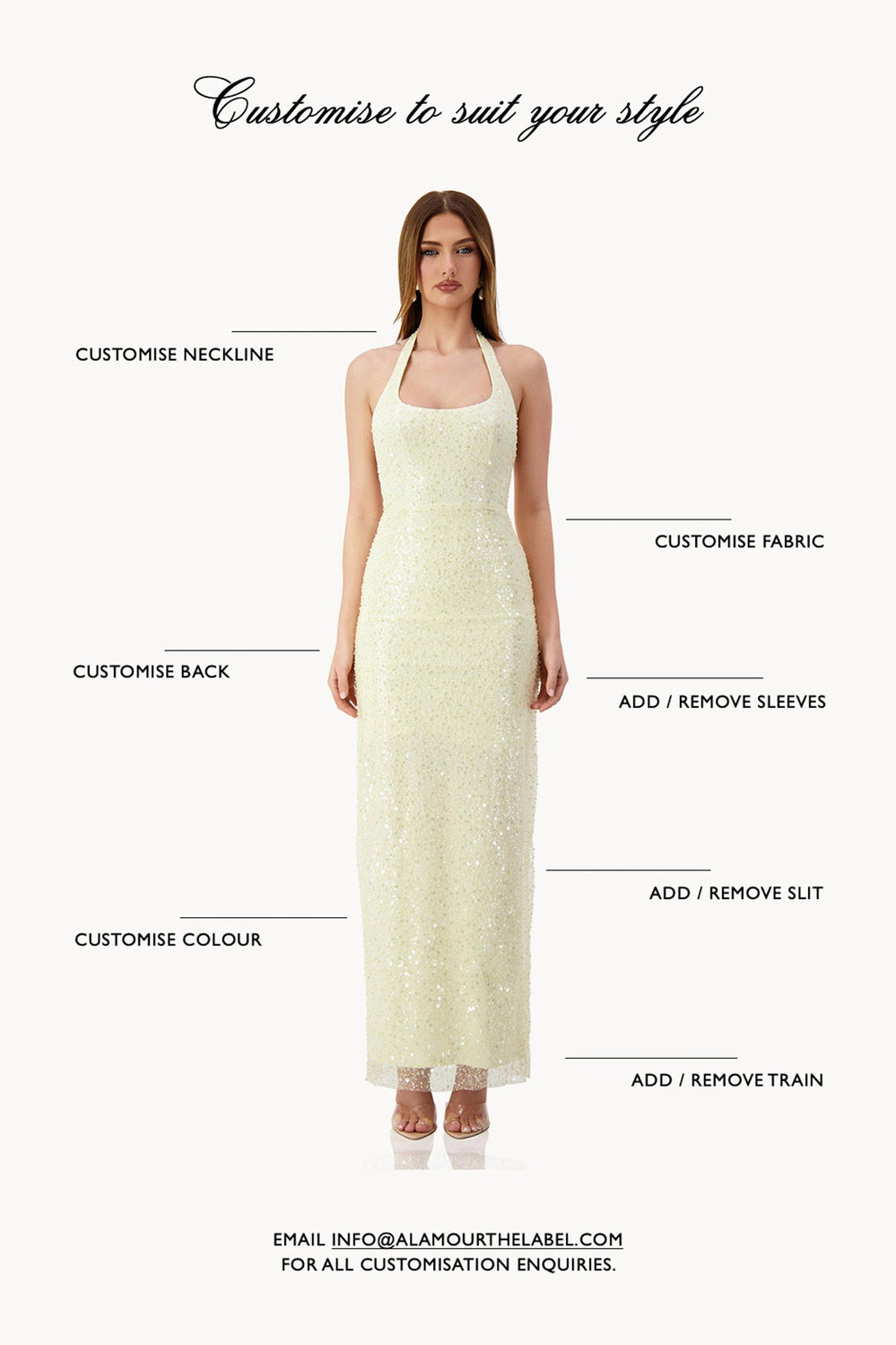 Rosalie Cowl Neck Beaded Maxi Gown