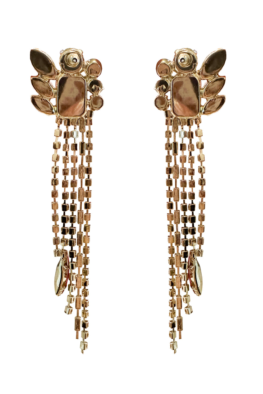 Rhea Fuchsia Diamante Earrings