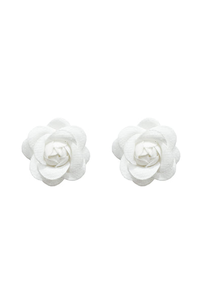 Katie White Flower Studs Alamour The Label Katie White Flower Studs | Afterpay | Laybuy | Klarna | Zippay