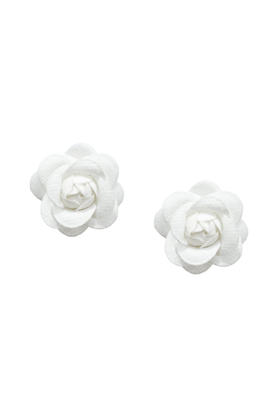 Katie White Flower Studs Alamour The Label Katie White Flower Studs | Afterpay | Laybuy | Klarna | Zippay