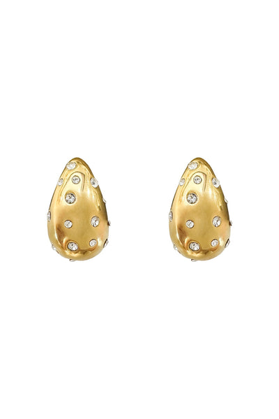 Evelyn Gold Earrings Alamour The Label Evelyn Gold Diamante Earrings | Afterpay | Klarna | Zip Pay