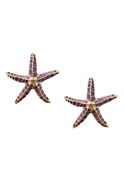 Julianne Purple Starfish Earrings Alamour The Label Julianne Purple Starfish Earrings | Afterpay | Klarna | Zip Pay