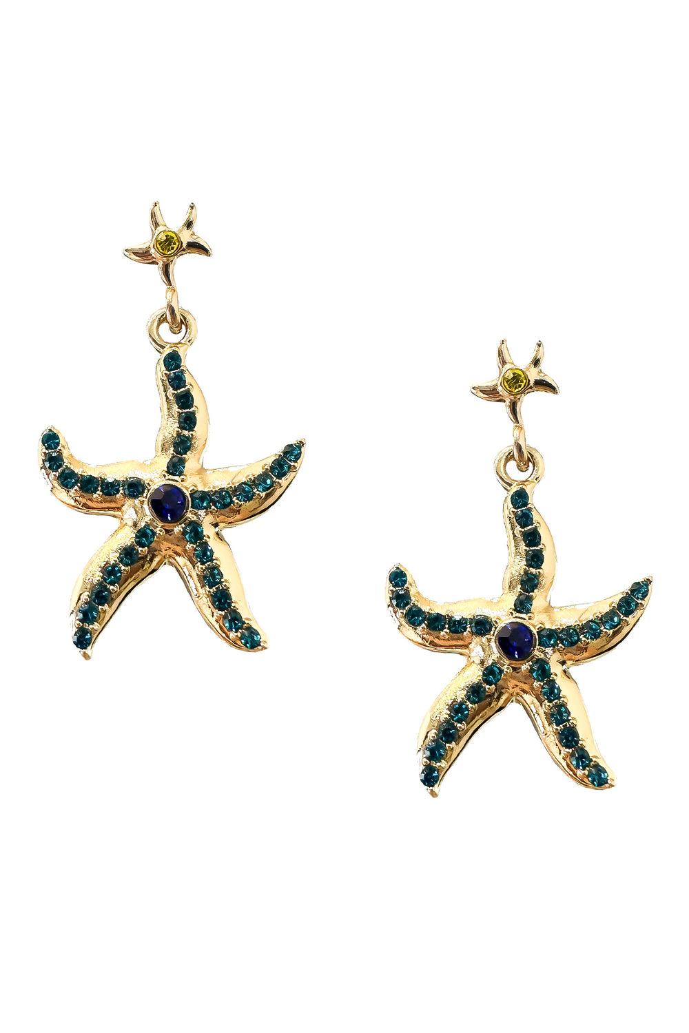 Raffaela Blue Starfish Earrings
