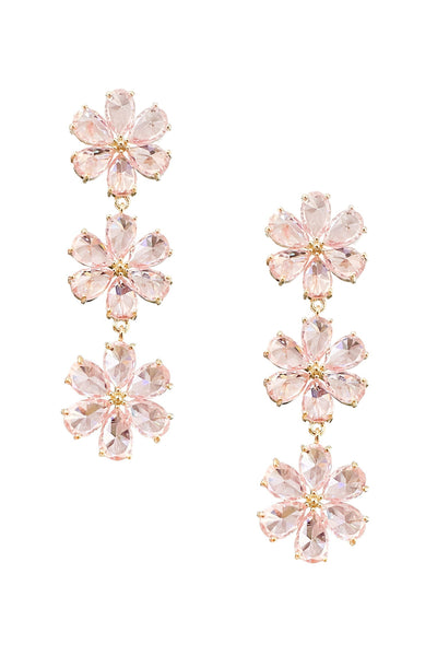 Ashleigh Pink Flower Earrings Alamour The Label Ashleigh Pink Flower Earrings | Afterpay | Klarna | Zip Pay