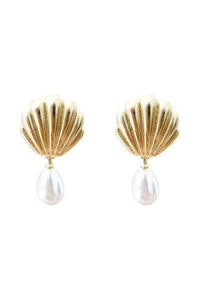 Heather Pearl Shell Earrings Alamour The Label Heather Pearl Shell Earrings | Afterpay | Klarna | Zip Pay