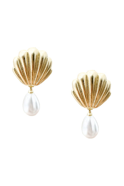 Heather Pearl Shell Earrings Alamour The Label Heather Pearl Shell Earrings | Afterpay | Klarna | Zip Pay