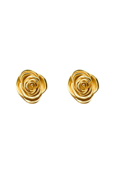 Rosamund Gold Flower Earrings Alamour The Label Rosamund Gold Flower Earrings | Afterpay | Klarna | Zip Pay