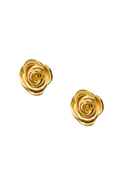 Rosamund Gold Flower Earrings Alamour The Label Rosamund Gold Flower Earrings | Afterpay | Klarna | Zip Pay