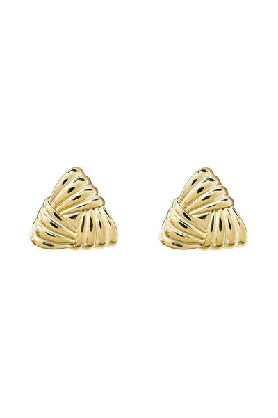 Elyse Gold Triangle Earrings Alamour The Label Elyse Gold Triangle Drop Earrings | Afterpay | Klarna | Zip Pay
