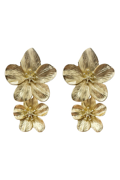 Shyla Gold Multi Flower Earrings Alamour The Label Shyla Gold Multi Flower Earrings | Afterpay | Klarna | Zip Pay