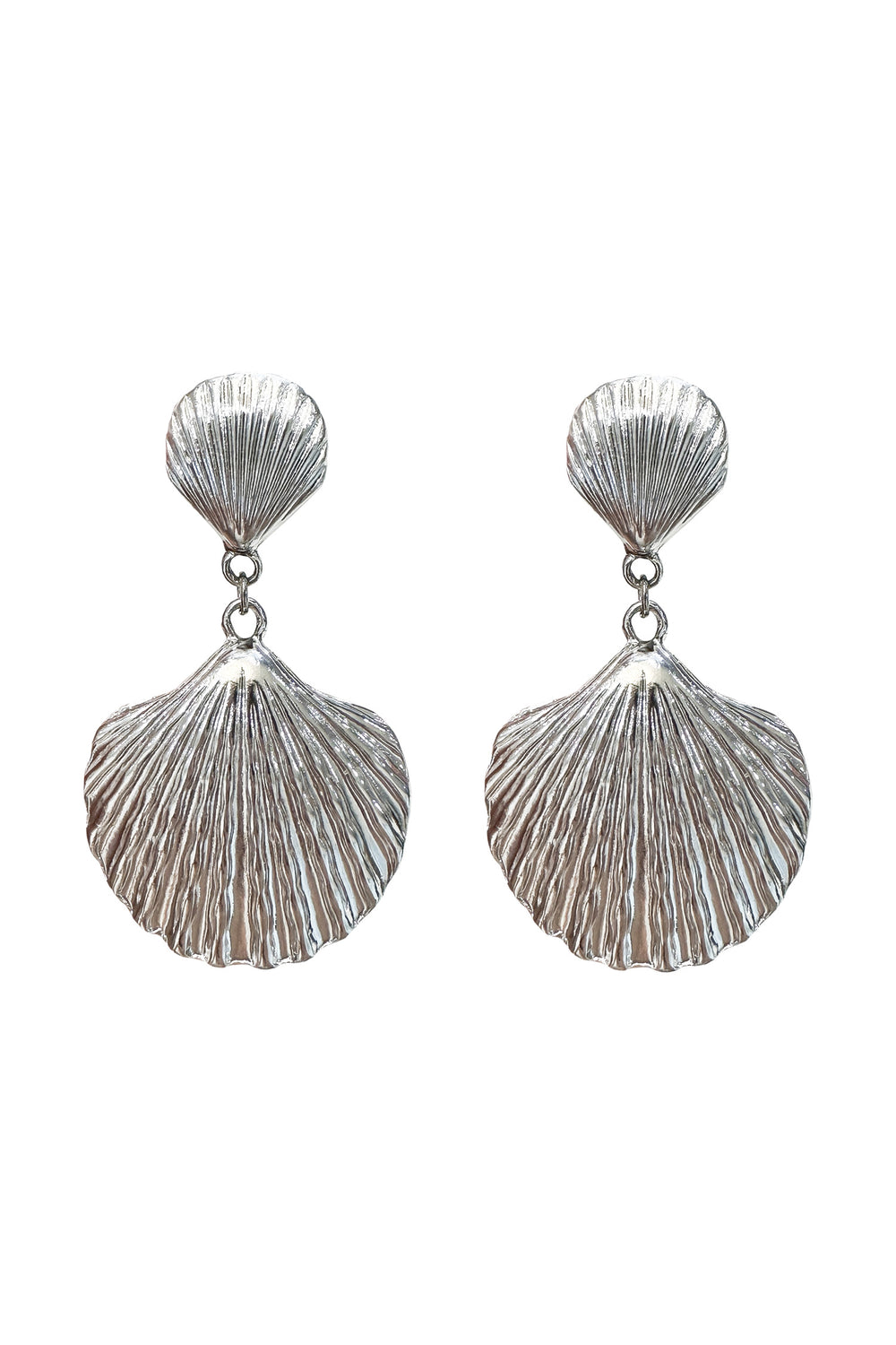 Vittoria Silver Shell Earrings