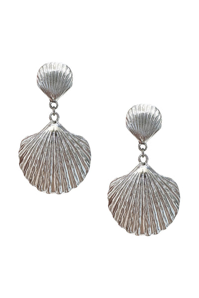 Vittoria Silver Shell Earrings Alamour The Label Vittoria Silver Shell Earrings | Afterpay | Klarna | Zip Pay