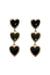 Shirley Black Heart Earrings Alamour The Label Shirley Black Heart Earrings | Afterpay | Klarna | Zip Pay