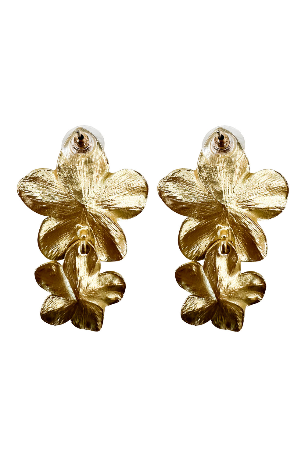 Shyla Gold Multi Flower Earrings