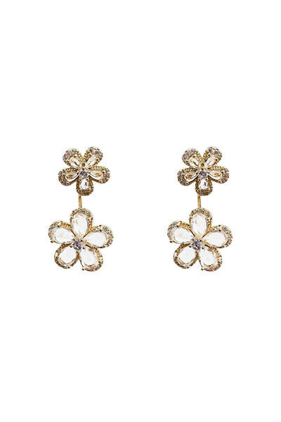 Blina Gold Flower Earrings Alamour The Label Blina Gold Flower Earrings | Afterpay | Klarna | Zip Pay