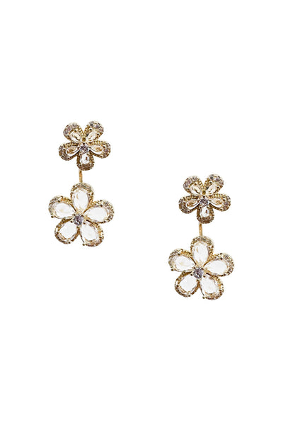 Blina Gold Flower Earrings Alamour The Label Blina Gold Flower Earrings | Afterpay | Klarna | Zip Pay