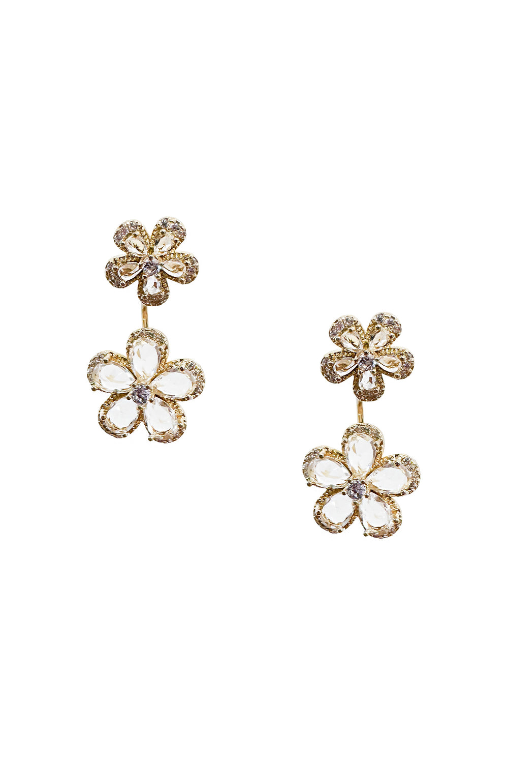 Blina Gold Flower Earrings