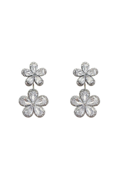 Blina Silver Flower Earrings Alamour The Label Blina Silver Flower Earrings | Afterpay | Klarna | Zip Pay
