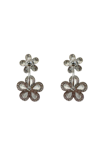 Blina Silver Flower Earrings Alamour The Label Blina Silver Flower Earrings | Afterpay | Klarna | Zip Pay