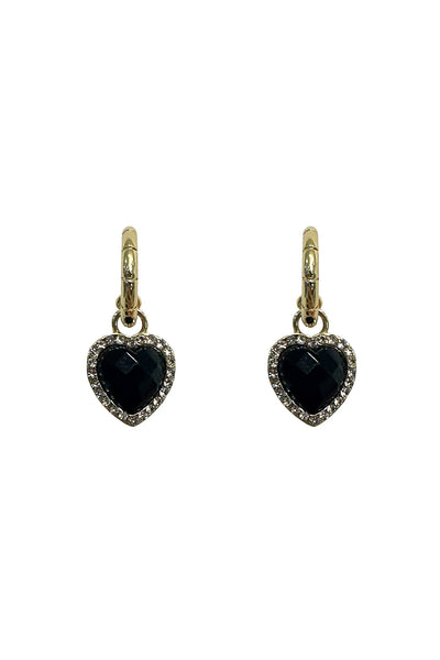 Ayelet Black Heart Earrings Alamour The Label Ayelet Black Heart Earrings | Afterpay | Klarna | Zip Pay