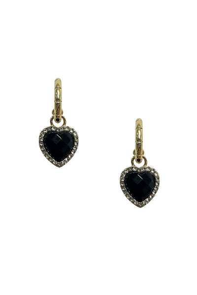 Ayelet Black Heart Earrings Alamour The Label Ayelet Black Heart Earrings | Afterpay | Klarna | Zip Pay