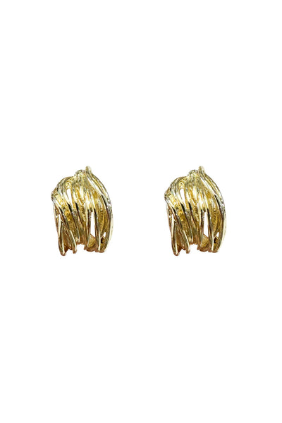 Clarina Gold Hoop Earrings Alamour The Label Clarina Gold Hoop Earrings | Afterpay | Klarna | Zip Pay