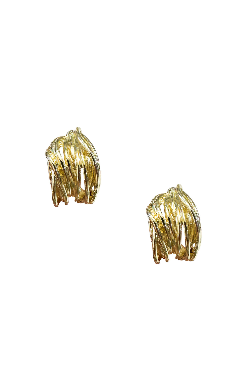 Clarina Gold Hoop Earrings