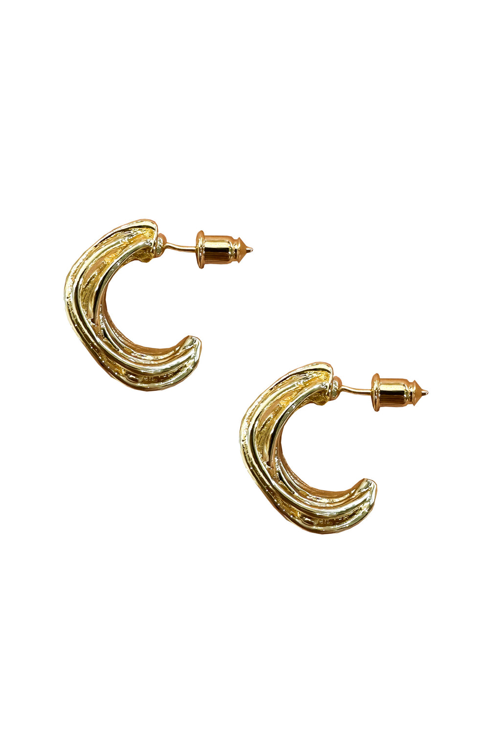 Clarina Gold Hoop Earrings