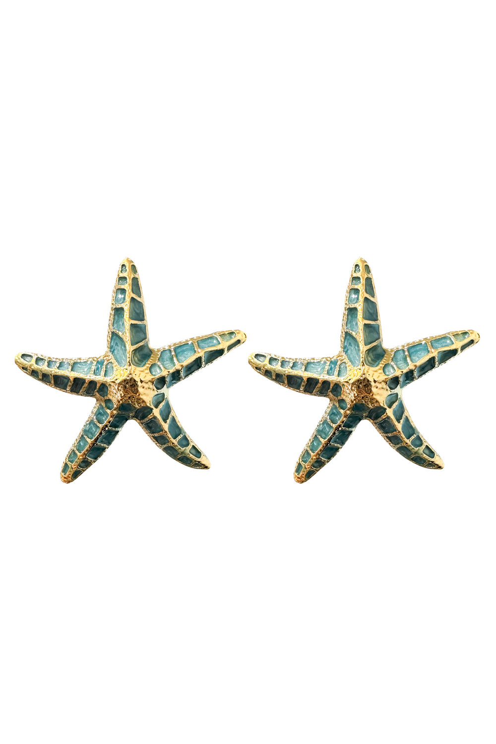 Julianne Blue Starfish Earrings